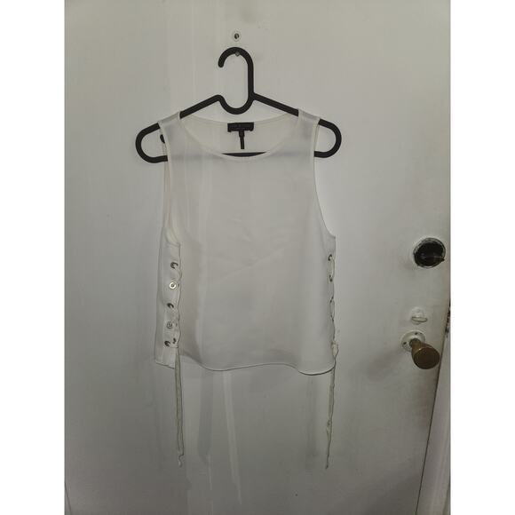 Rag & Bone Eliza white tie tunic top S - Picture 2 of 4